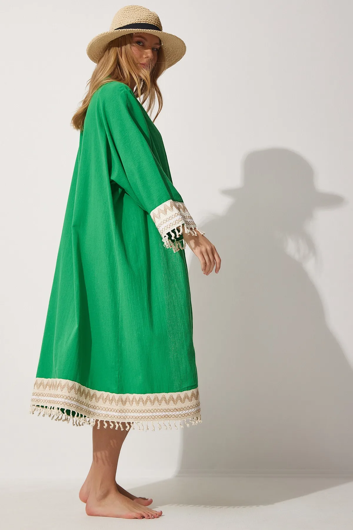 Happiness İstanbul  Kimono & Kaftan - Grün - Regular Fit