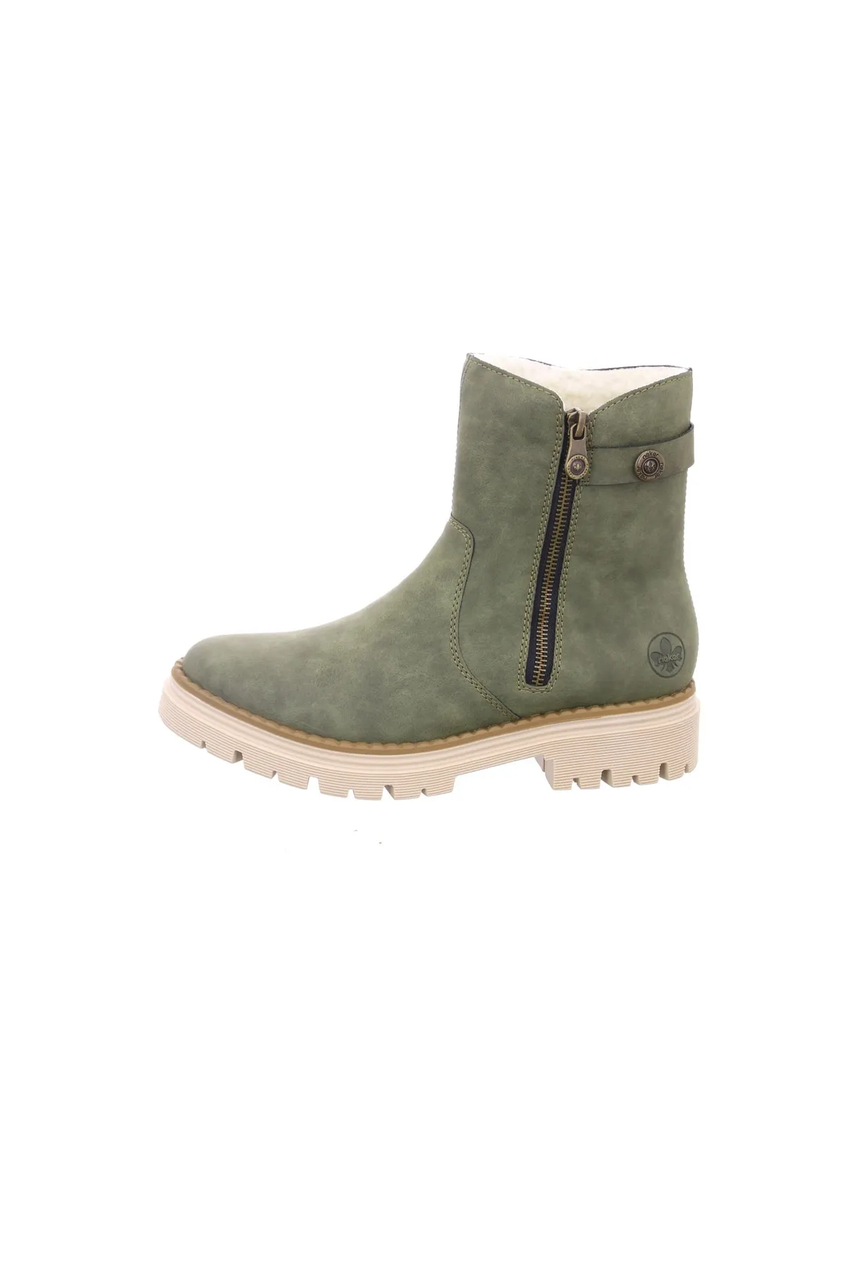 Rieker  Stiefelette - Grün - Flacher Absatz