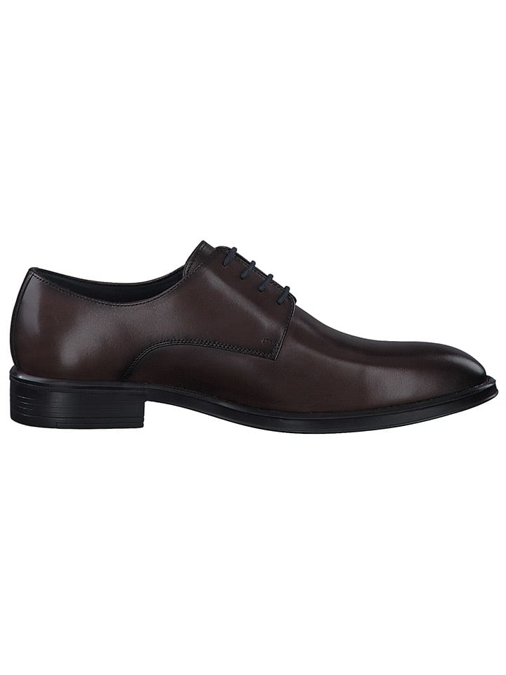 s.Oliver Leder-Schnürschuhe in Braun günstig kaufen