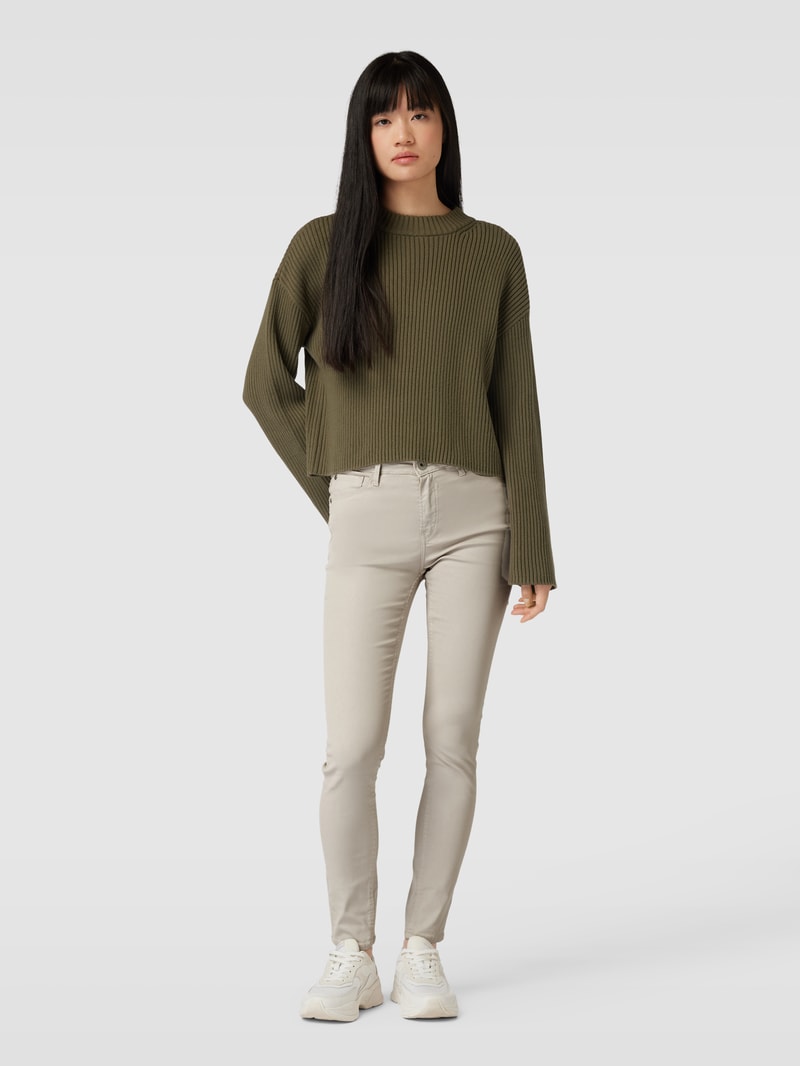 Jeans mit 5-Pocket-Design Modell 'CELIA' in sand