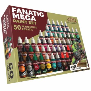 The Army Painter:  Warpaints Fanatic - Mega Paint Set (50 x 18ml)