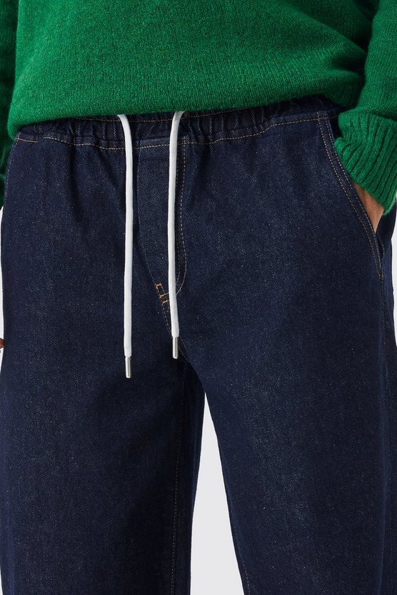 Lockere Jeans mit elastischem Bund