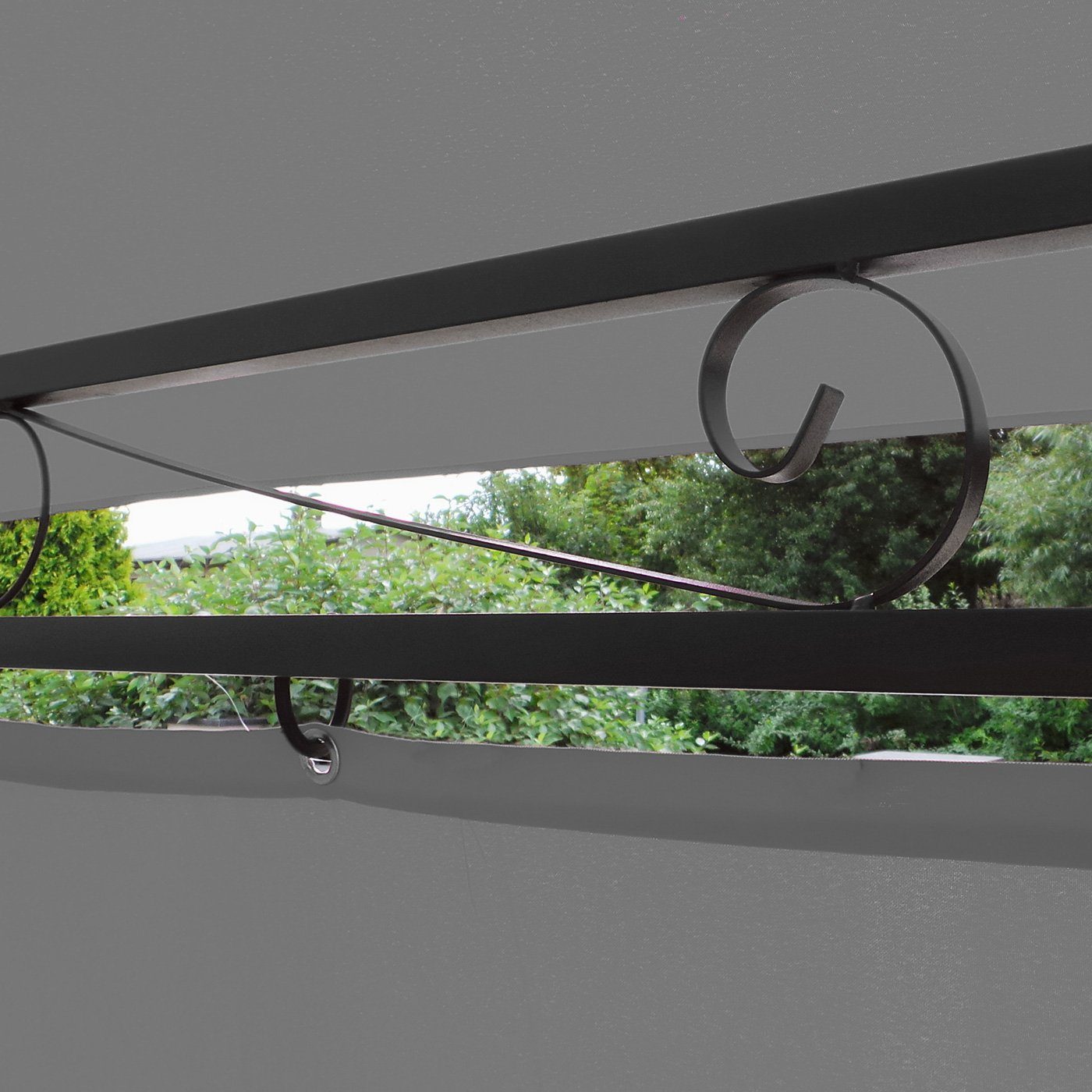 Swing&Harmonie Pavillon LED - Pavillon 3x4m Minzo Garten Pavillion Solar Pavilion Gartenzelt Designer Pavilon