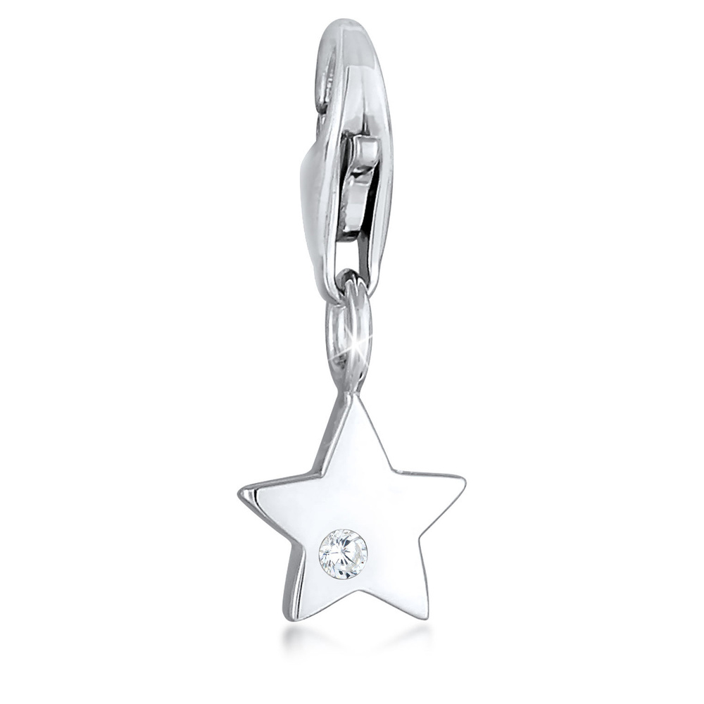 Nenalina Nenalina Amulette Blogueur Dames Star Astro Trend avec pierre de zirconium en arg Pendentif