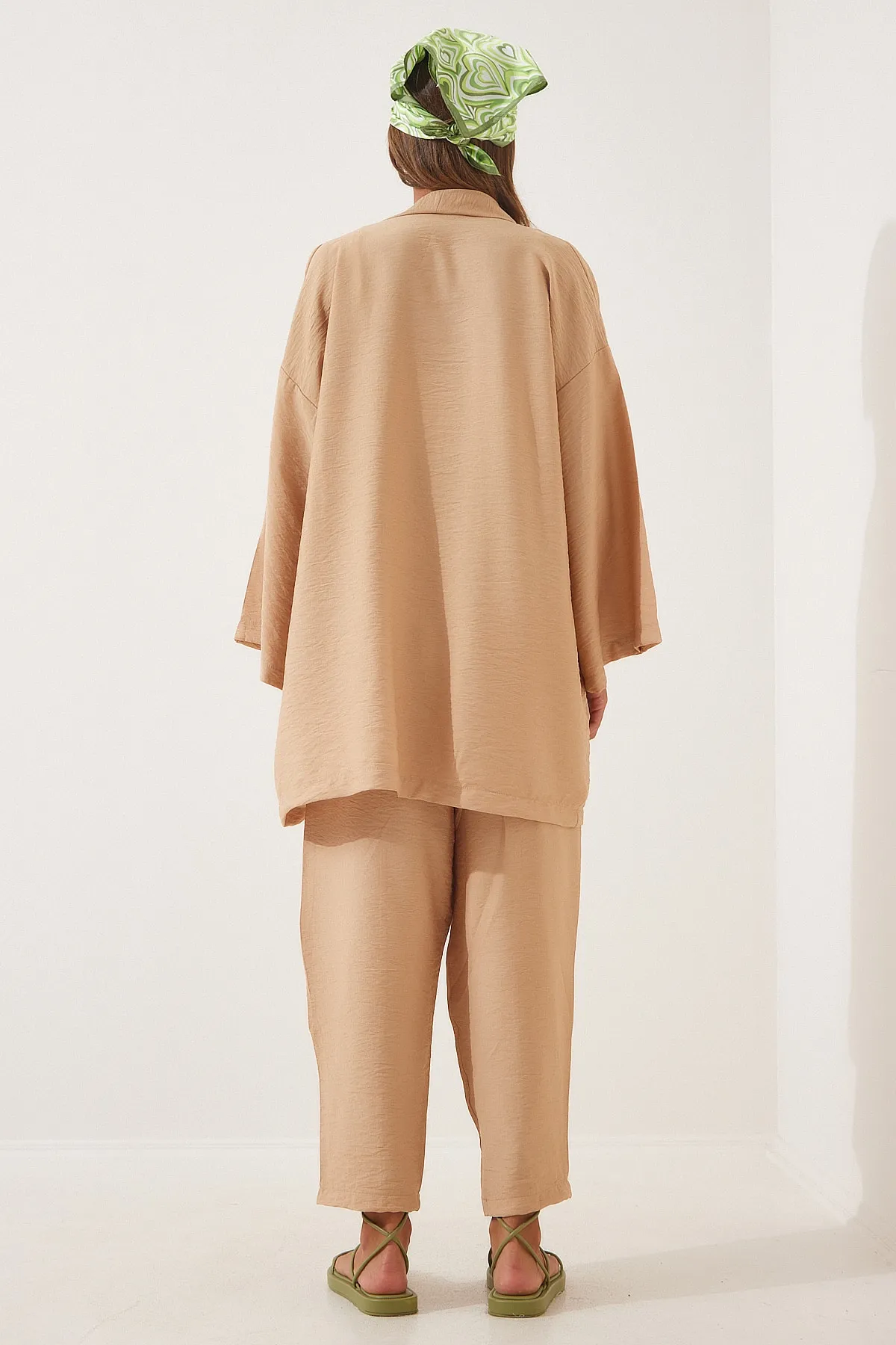 Happiness İstanbul  Zweiteiler - Beige - Oversized