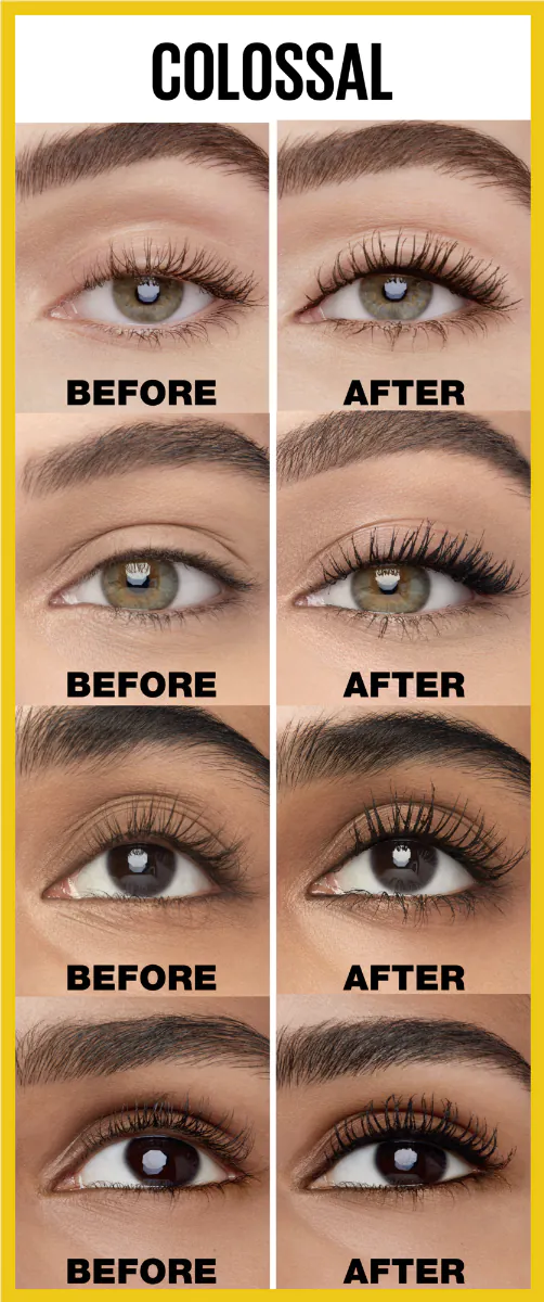 Maybelline Mascara Volume Express Colossal 100% Sort