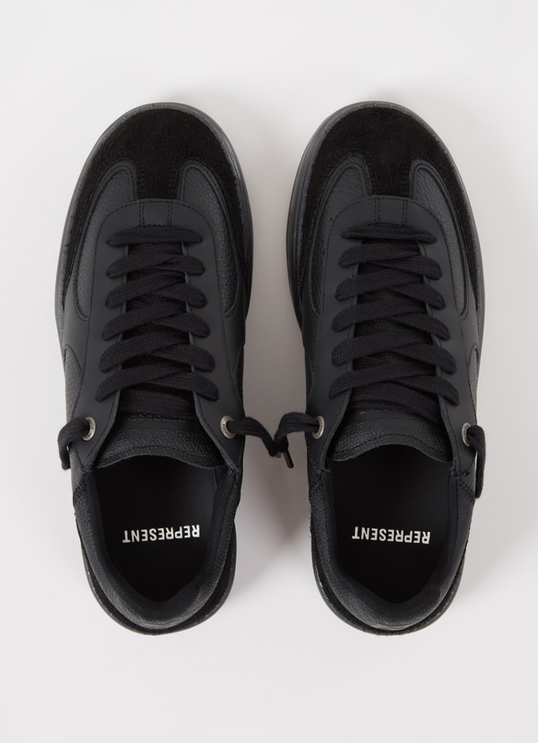 Represent Virtus leather sneaker with suede details