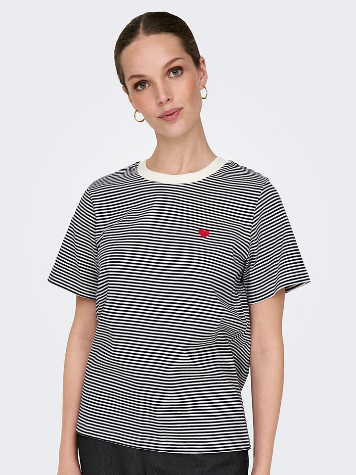 JDY Shirt in Schwarz/Weiß günstig kaufen