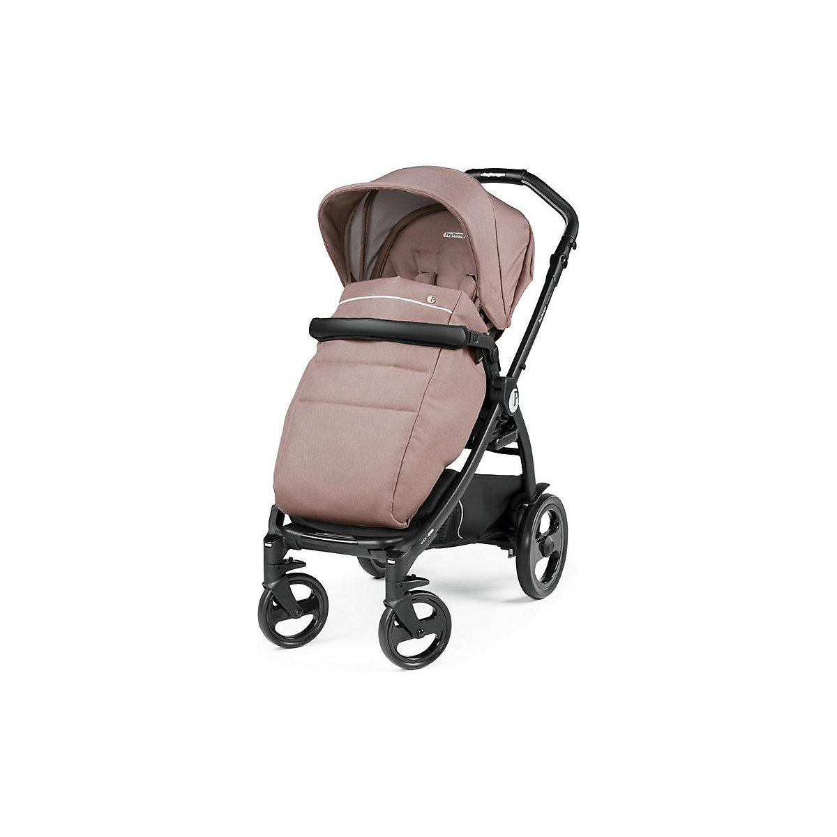 Kombikinderwagen Book Smart, Rosette - Kinderwagenwanne, Gestell, Sportwagenaufsatz, Babyschale inkl. Isofix