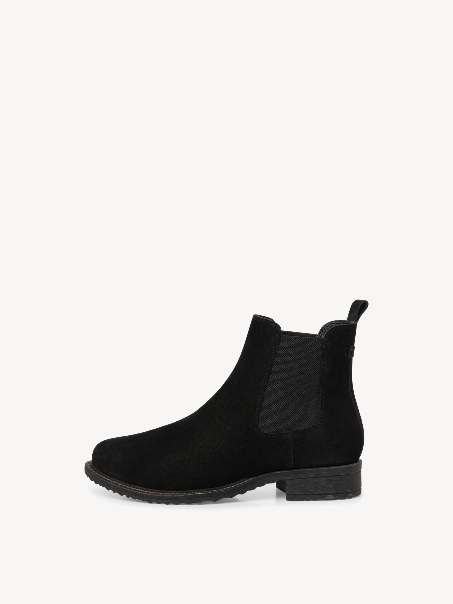 Bottine Chelsea en cuir - noir