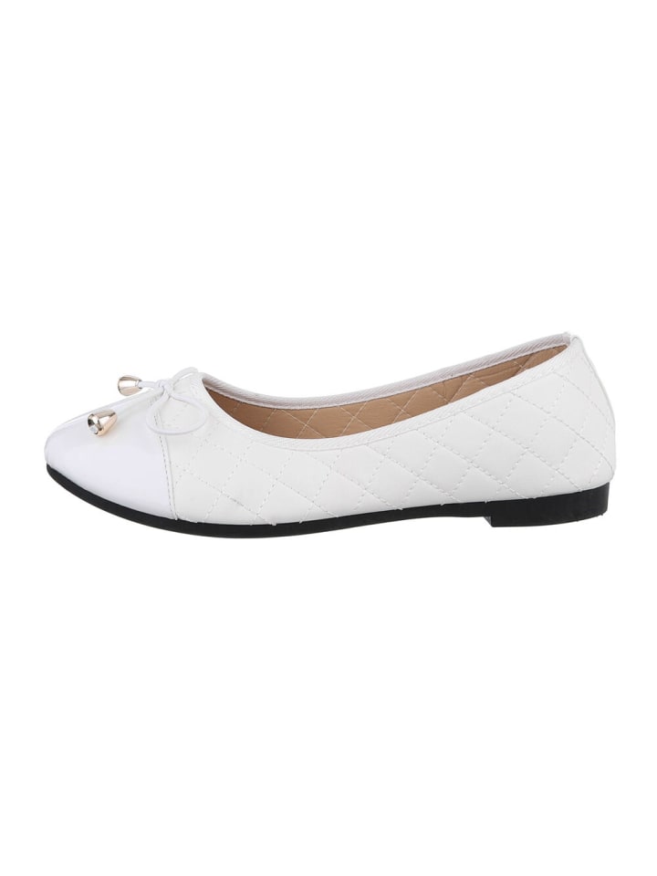 Ital-Design Ballerina in Weiß günstig kaufen