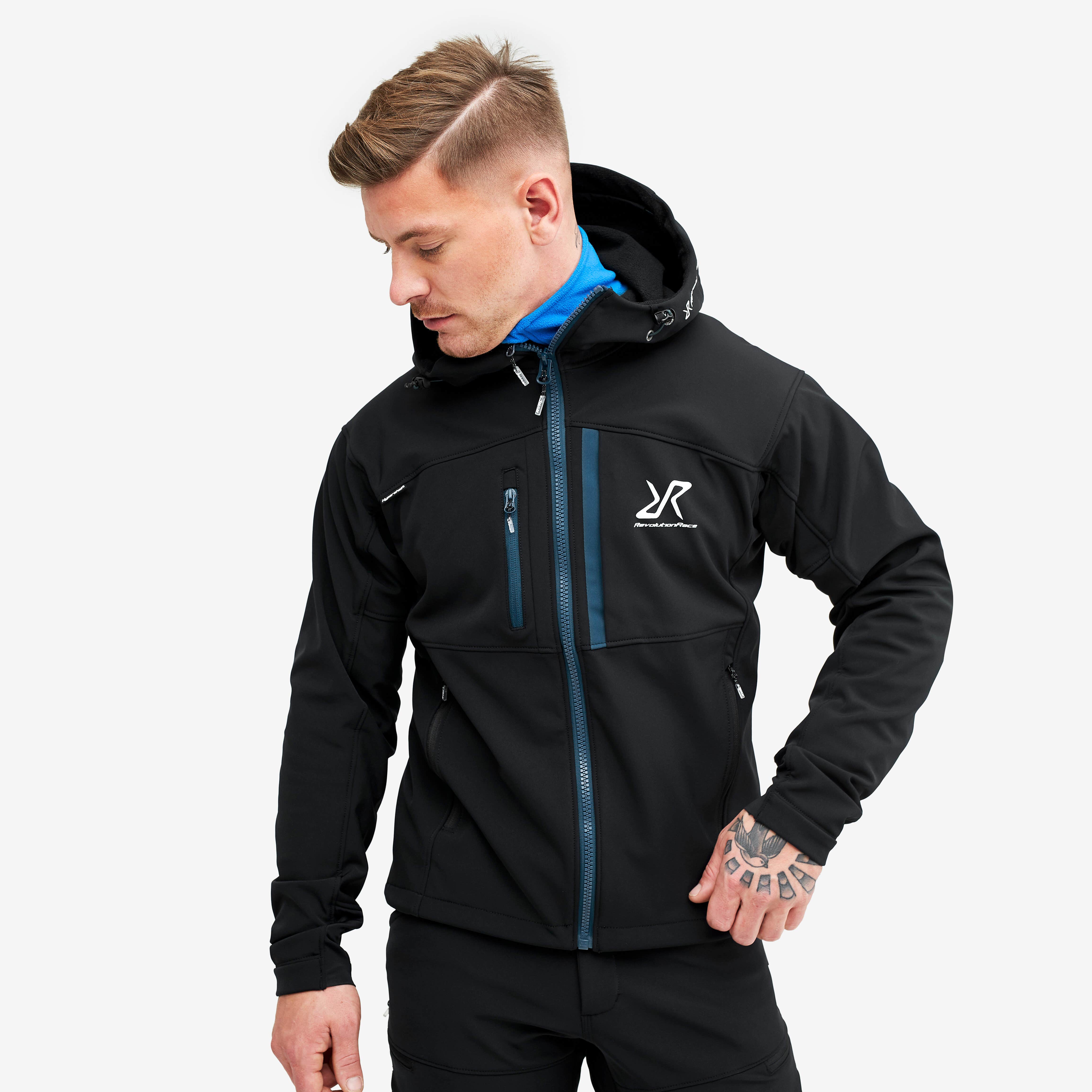 Hiball Jacket Homme Black/Dark Ocean