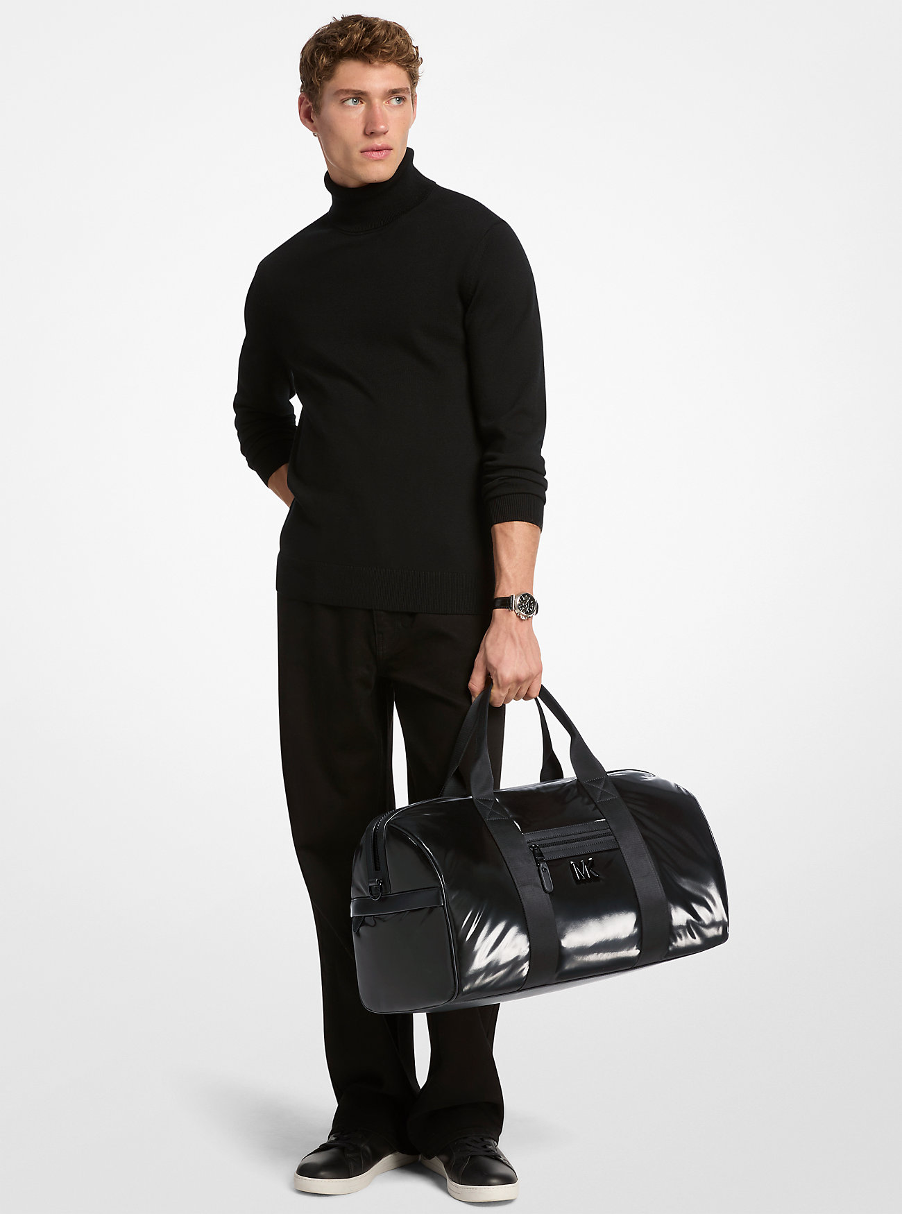 Brooklyn Medium Puffy Duffelbag - SVART