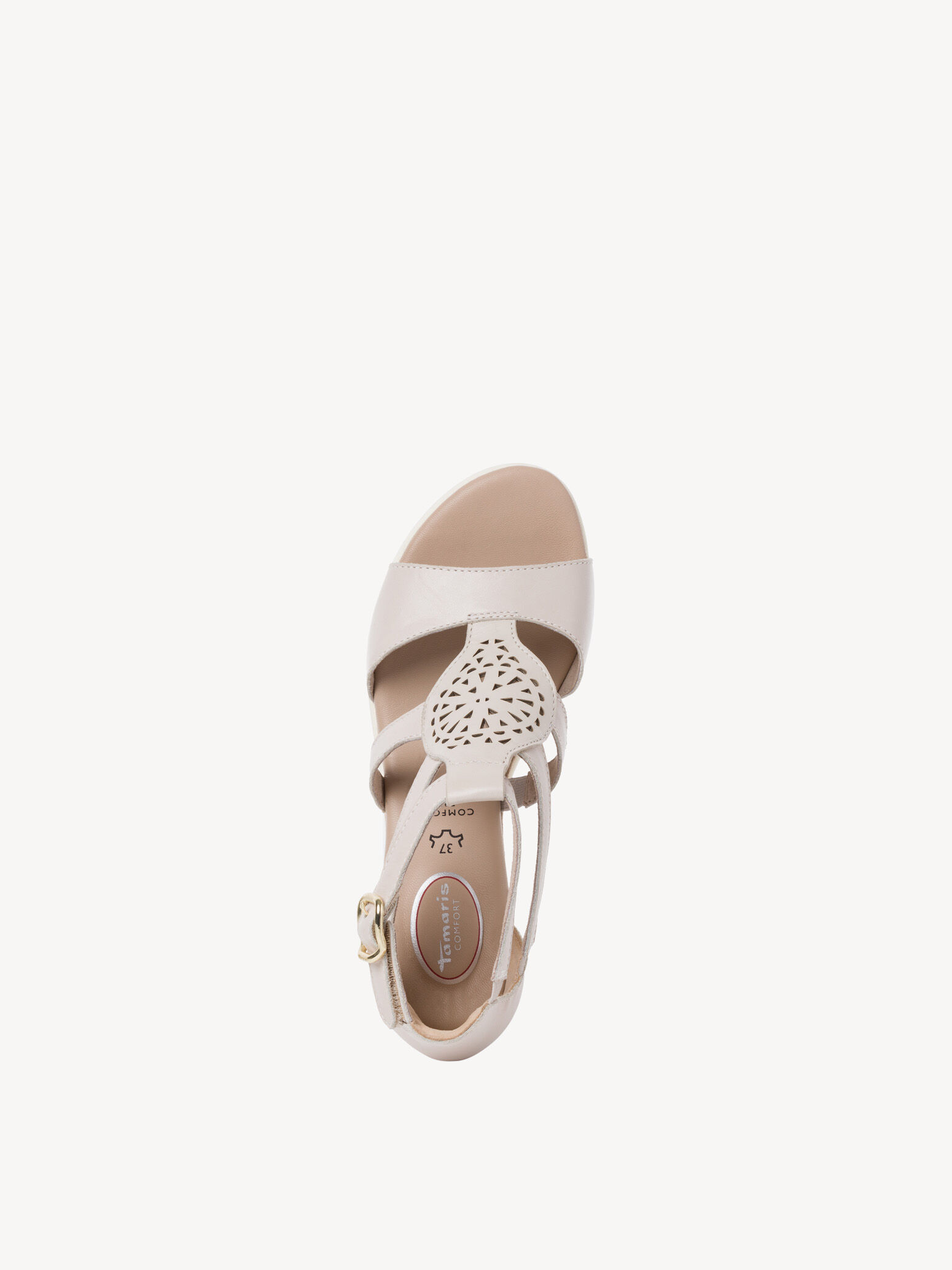 Sandale en cuir - blanc