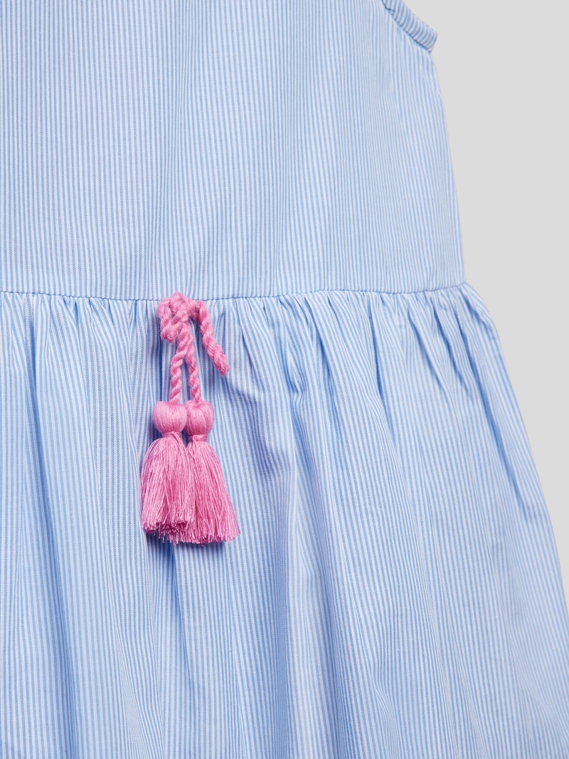 Minikleid mit floralem Muster in bleu
