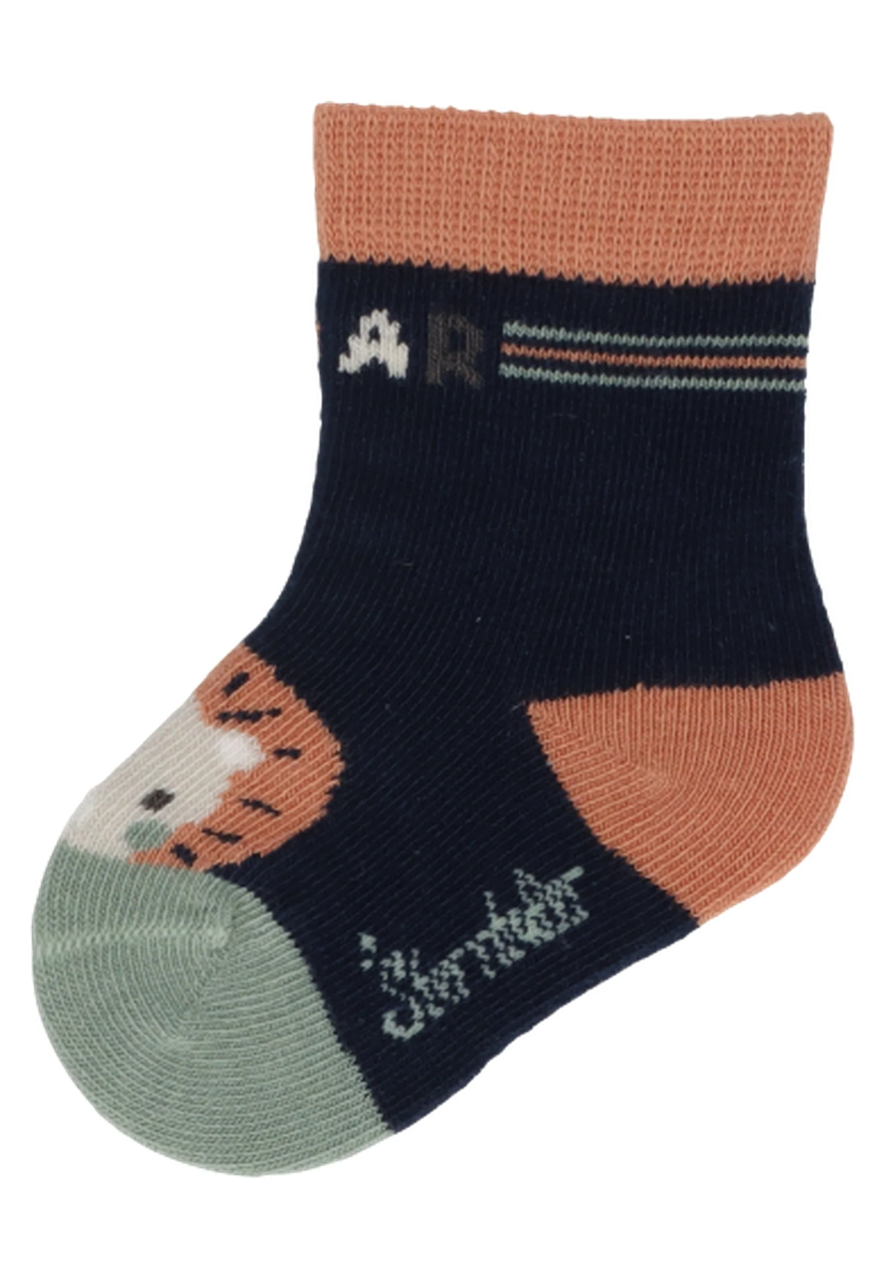Socken im 3er Pack mit Motiv Löwe in versch. Farben