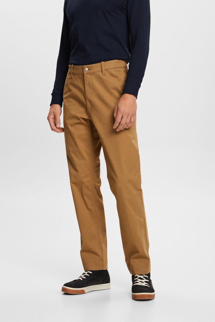 Gerade geschnittene Chino aus Baumwolltwill