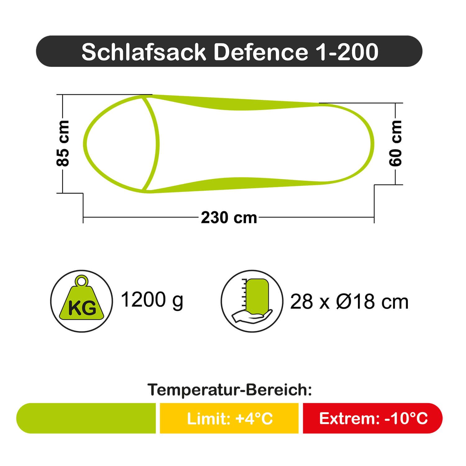 Schlafsack Defence 1