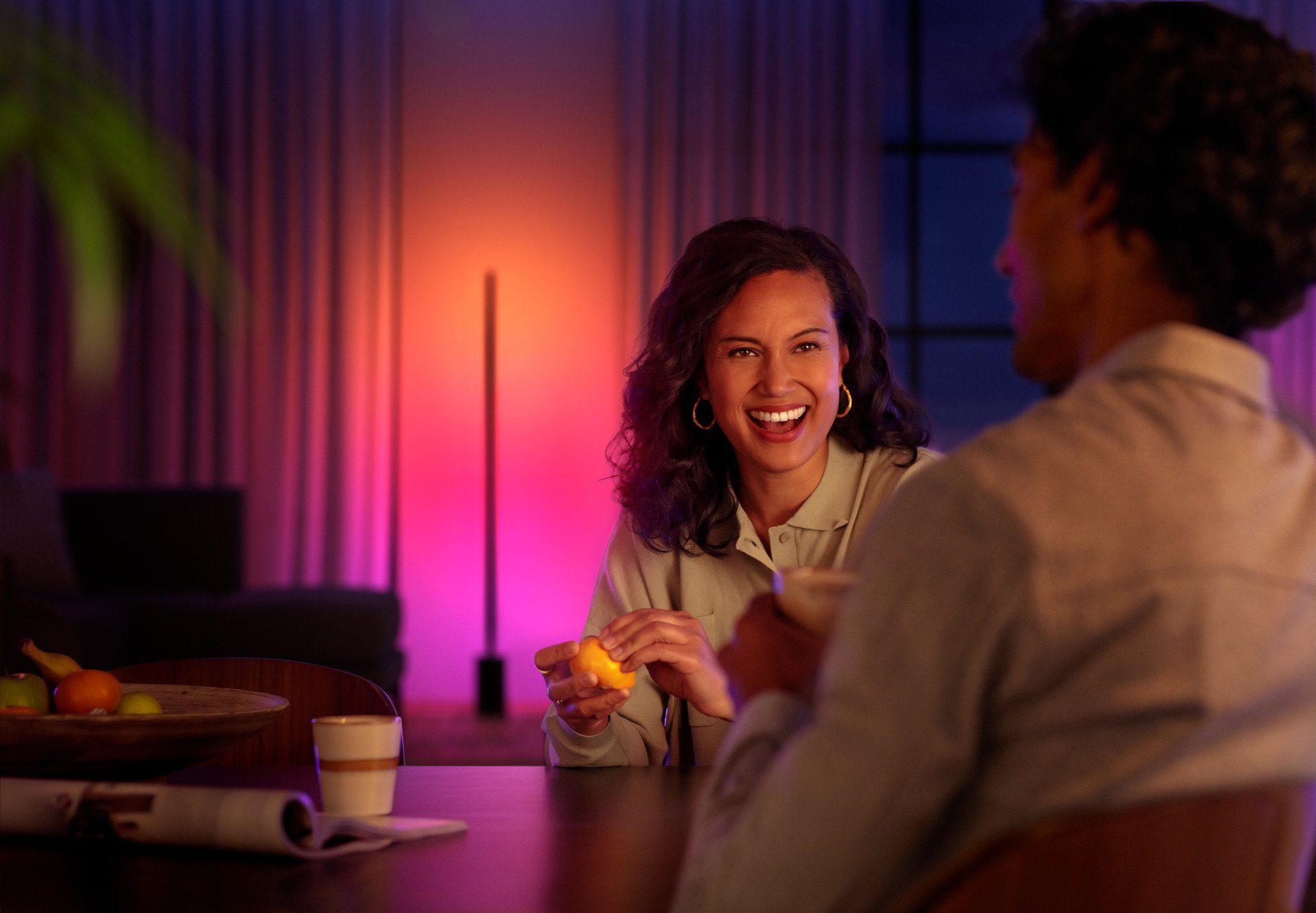 Philips Hue LED Stehlampe Gradient Signe, Bluetooth, LED fest integriert, Farbwechsler, Doppelpack