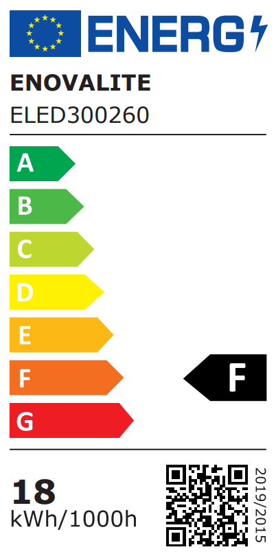 ENOVALITE ENOVALITE LED Aufbauleuchte, 18W, 1880 lm, 4000K, ø220x50mm, IP54