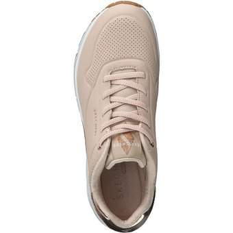 Skechers Uno Shimmer Away Sneaker in beige