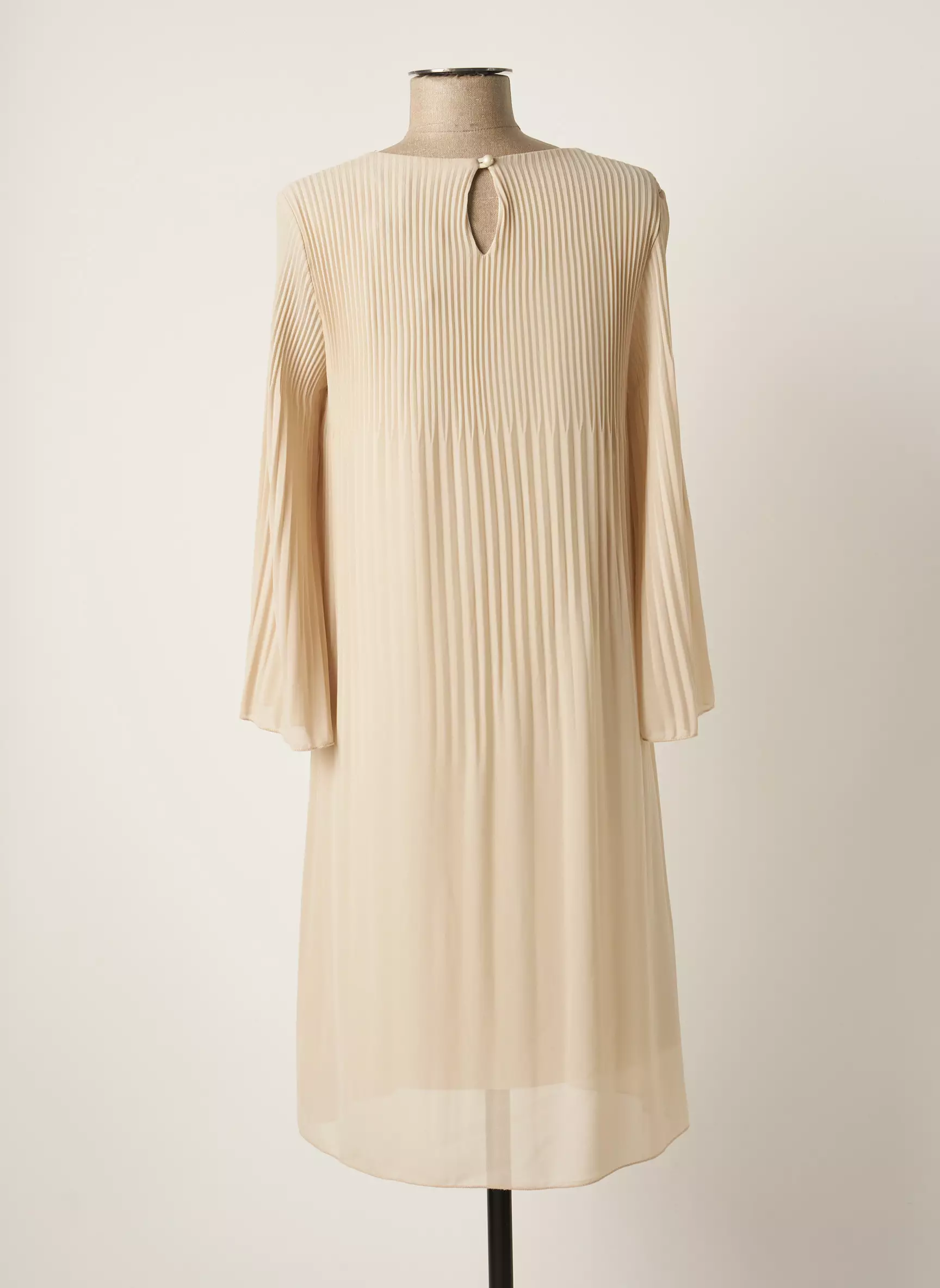 Lauren Vidal Robes Mi Longues Femme couleur beige