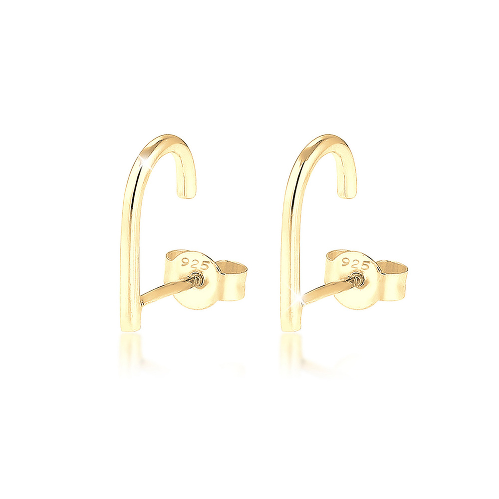 Elli Elli Boucles d'Oreilles Suspender Geo Minimal 925 Sterling Silber Boucles d'oreilles