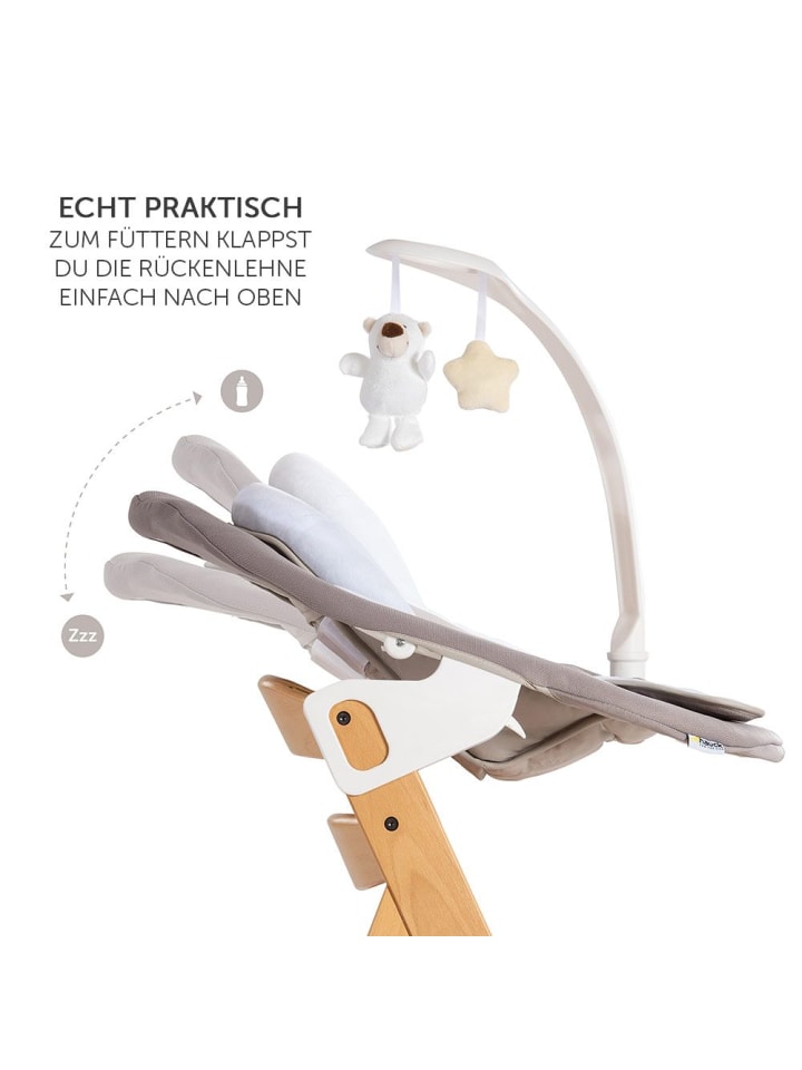 Hauck Alpha Move Natur Newborn Set - 5-tlg. Hochstuhl in beige,grau günstig kaufen onesize