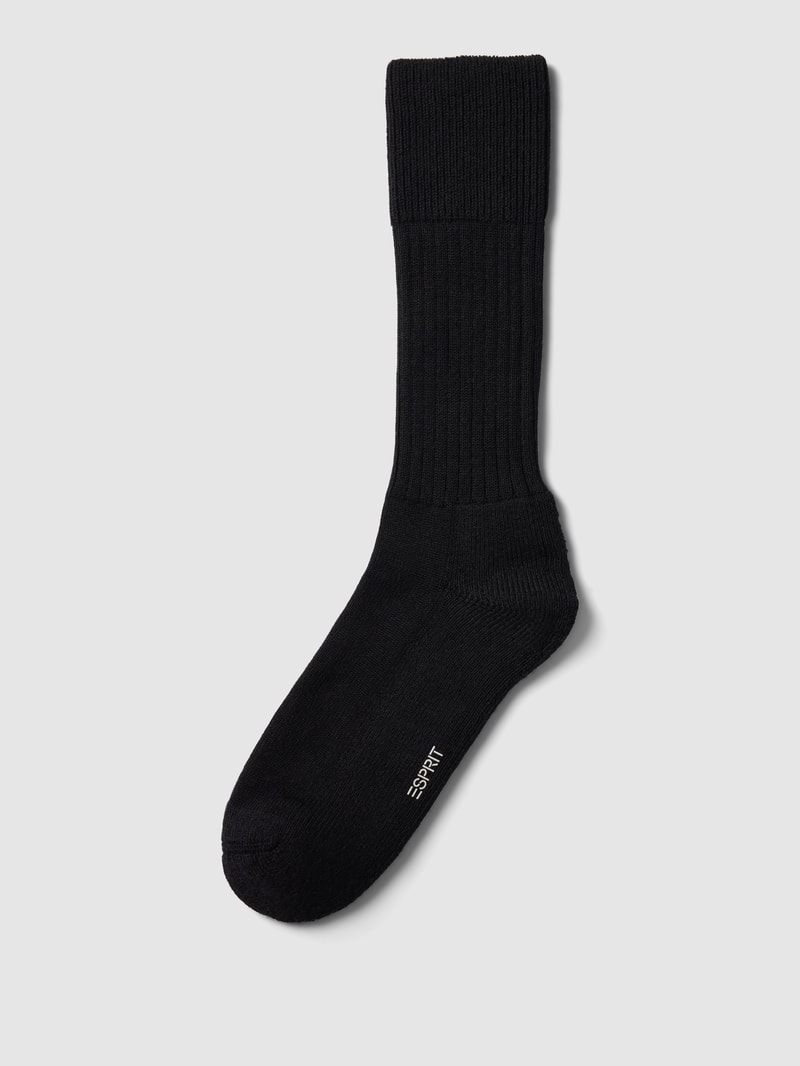Socken mit Label-Detail in schwarz