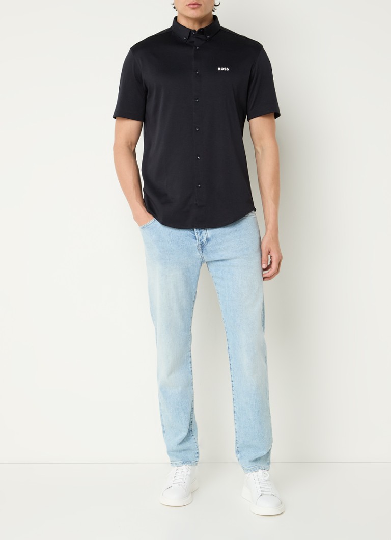 Camisa HUGO BOSS B_Motion_S de corte regular com logotipo