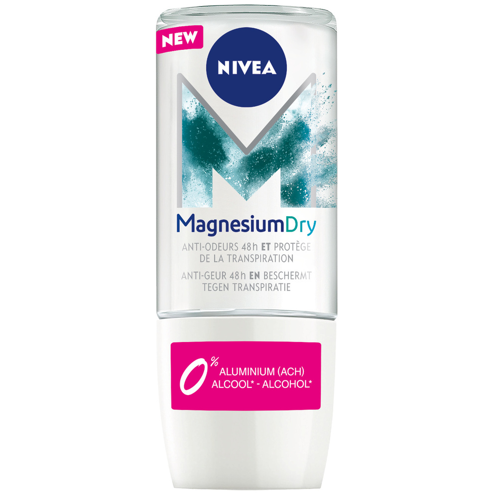 nivea MAGNESIUM FRESH - Bille anti-odeurs 0% alcool et aluminium Déodorant femme