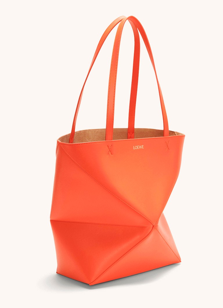 LOEWE Puzzle Fold medium shopper laget av kalveskinn