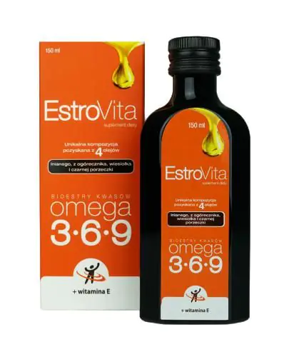 EstroVita, Omega-3-6-9 masne kiseline iz četiri biljna ulja, tečnost