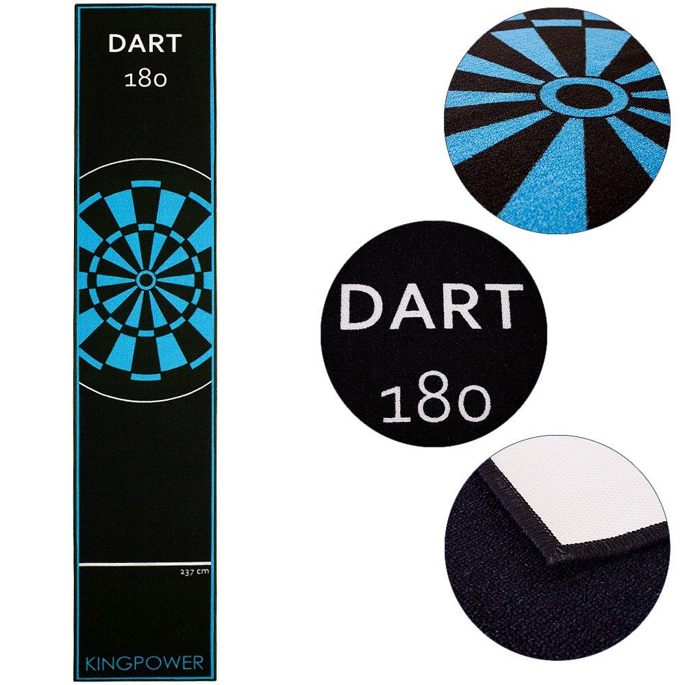 Kingpower Dartmatte Kingpower Turnier Matte Dartteppich Dart Matte Dartmatte Darts 290 x 60 cm (1-St)