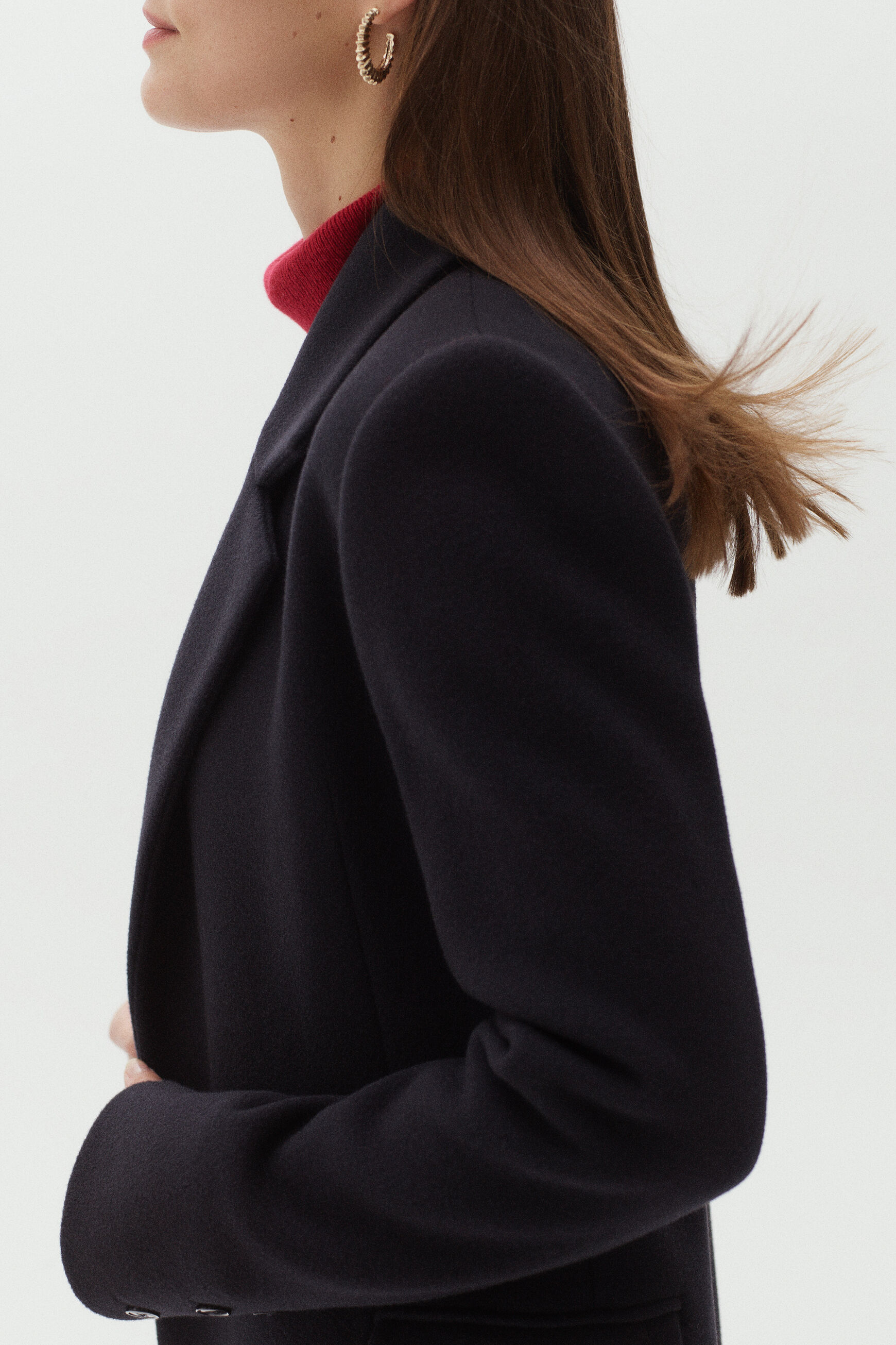 manteau norton bleu marine femme