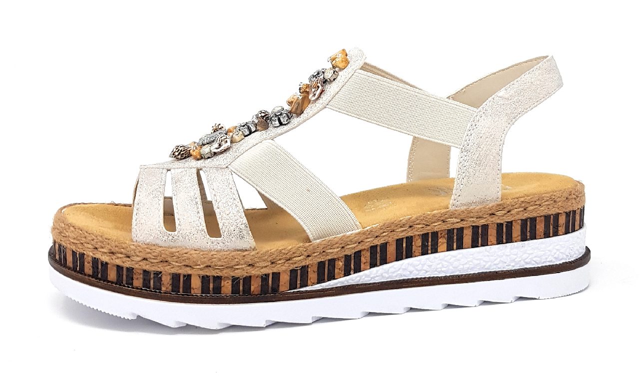 Rieker V7949-90 Beige 90 gold