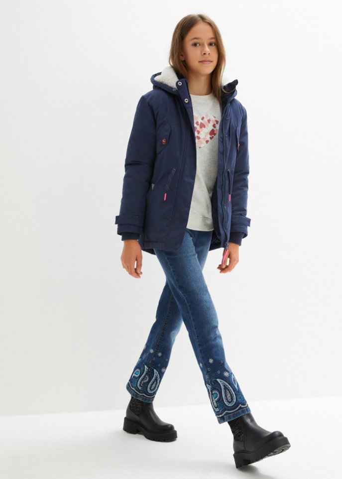 Mädchen Winter Parka mit Fell