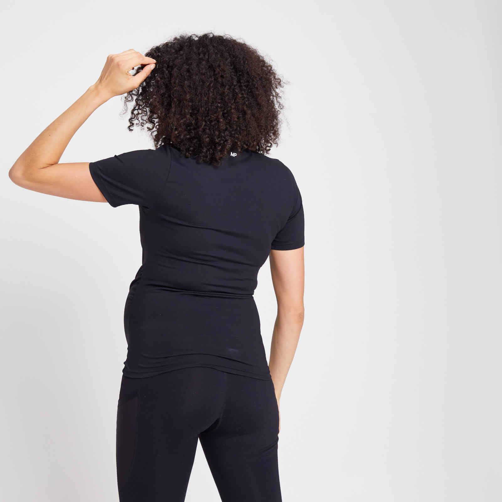 Duo de hauts de maternité à manches courtes MP Power pour femmes – Noir/Blanc
