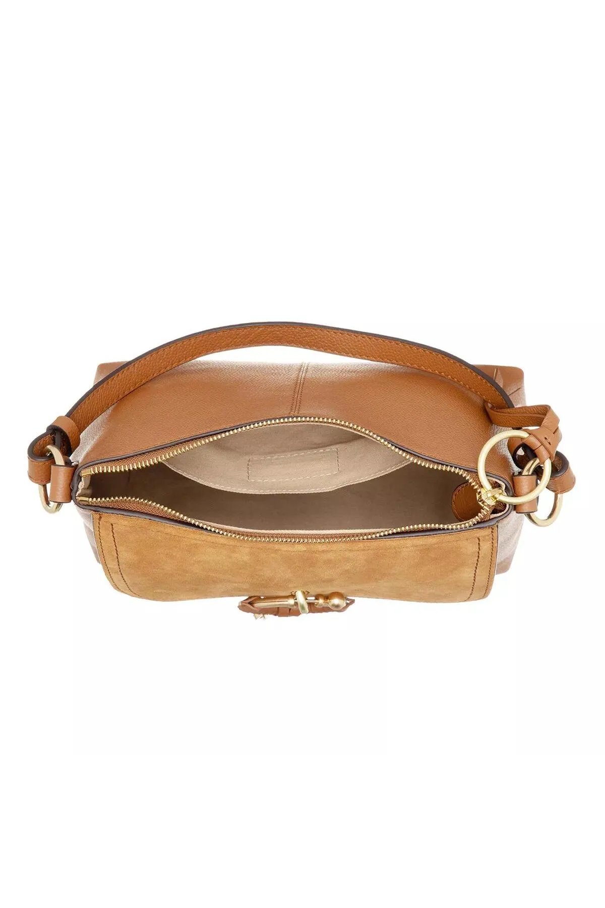 See by Chloé  Joan Umhängetasche Wildleder Caramello