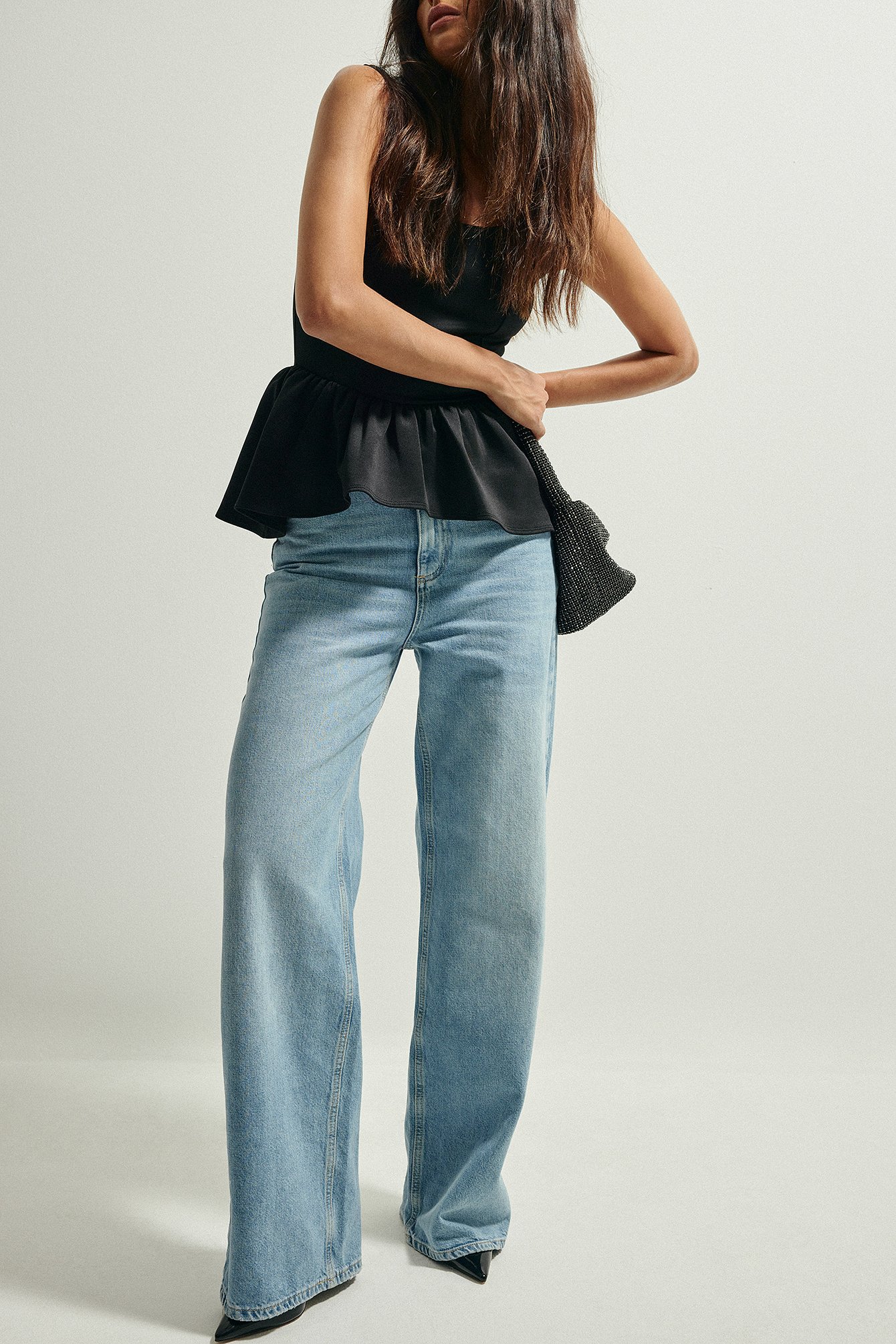 Peplum Jersey-Top