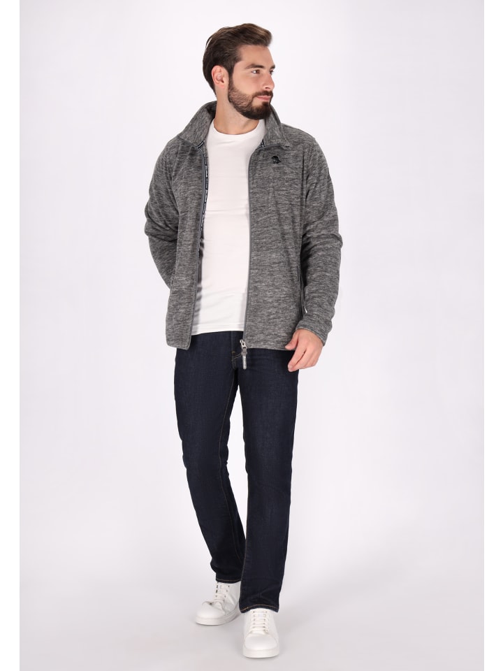 Schmuddelwedda Fleecejacke in Grau Melange günstig kaufen XL
