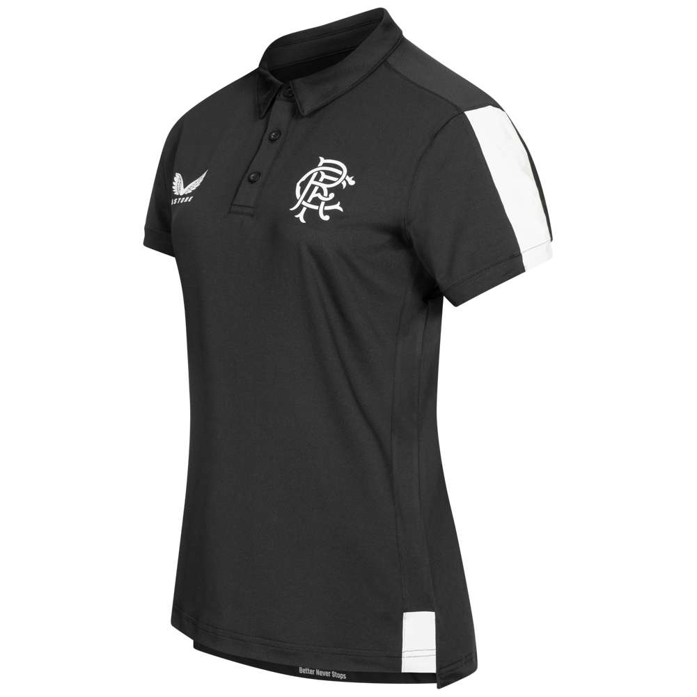 Glasgow Rangers FC CASTORE Damen Polo-Shirt TF0524-BLACK