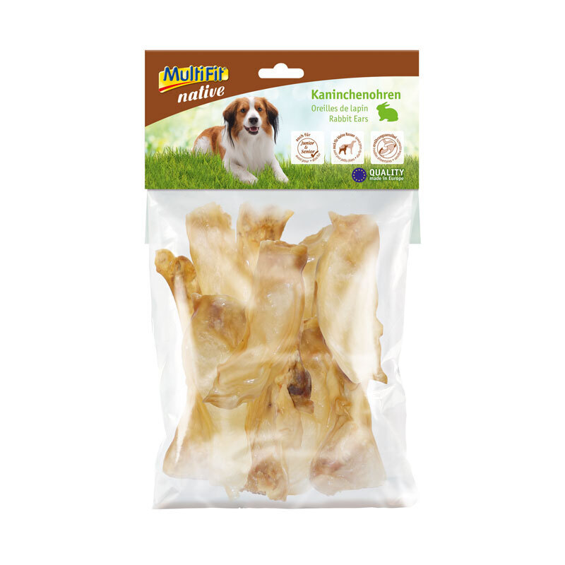 MultiFit Snacks MultiFit native Kaninchenohren 2x100 g