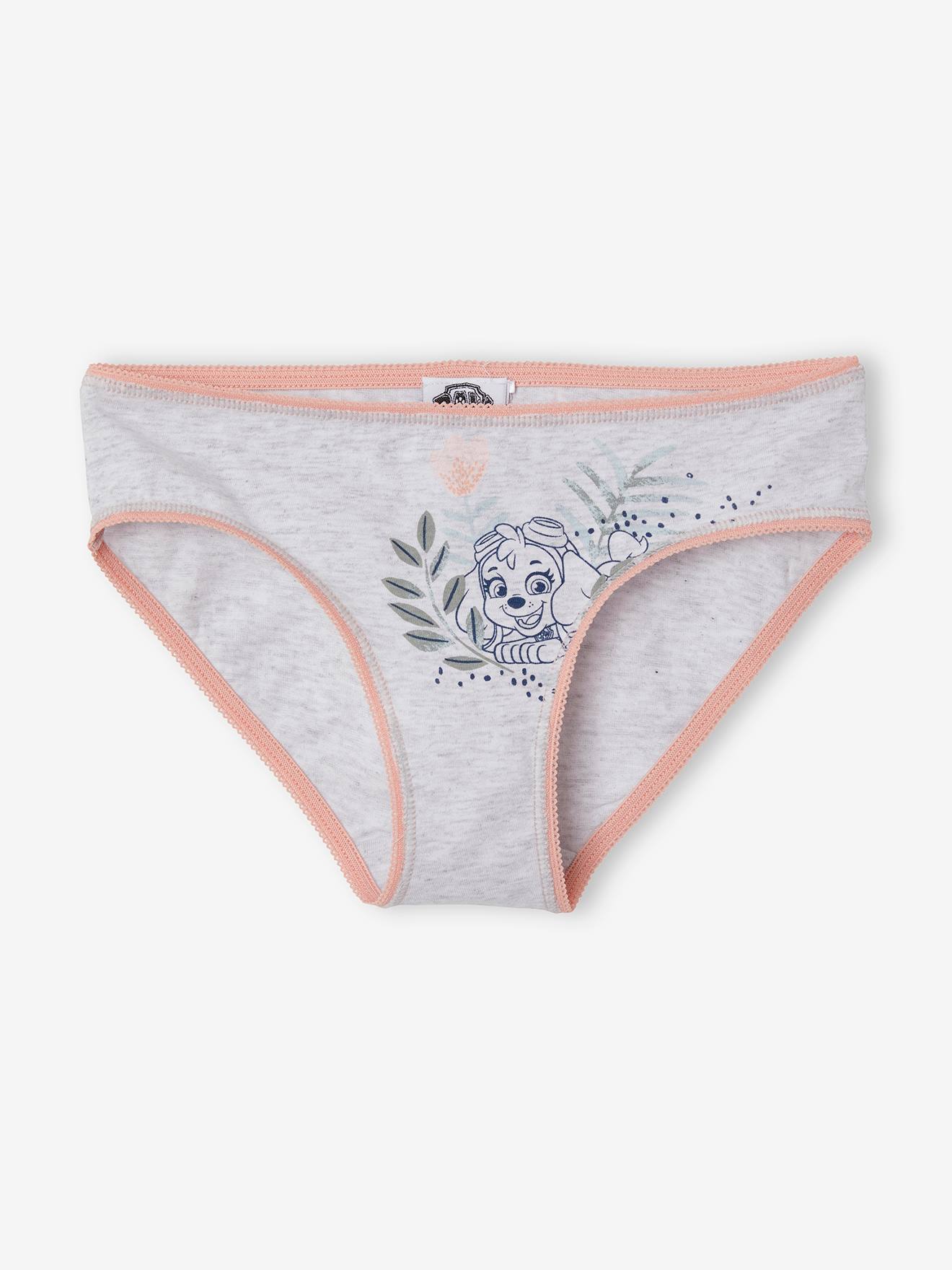 Lot de 3 culottes fille Pat Patrouille® blanc / rose / gris chiné