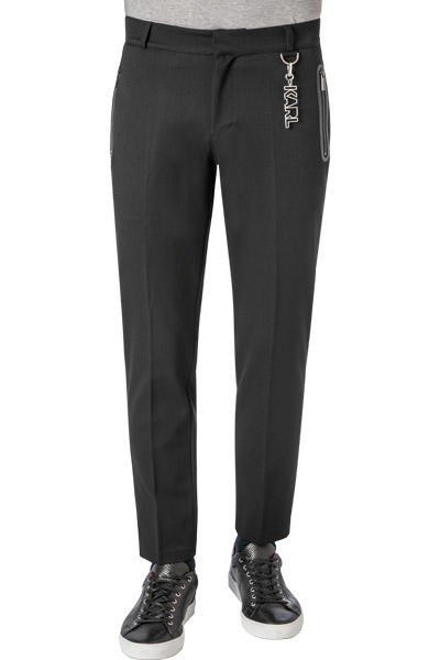 KARL LAGERFELD, Hose, Mikrofaser waschbar, schwarz