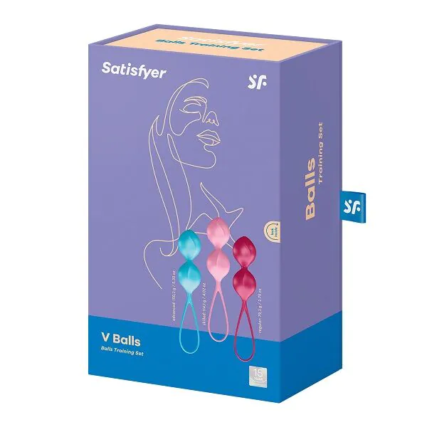 Satisfyer V-bolde 3-delt sæt