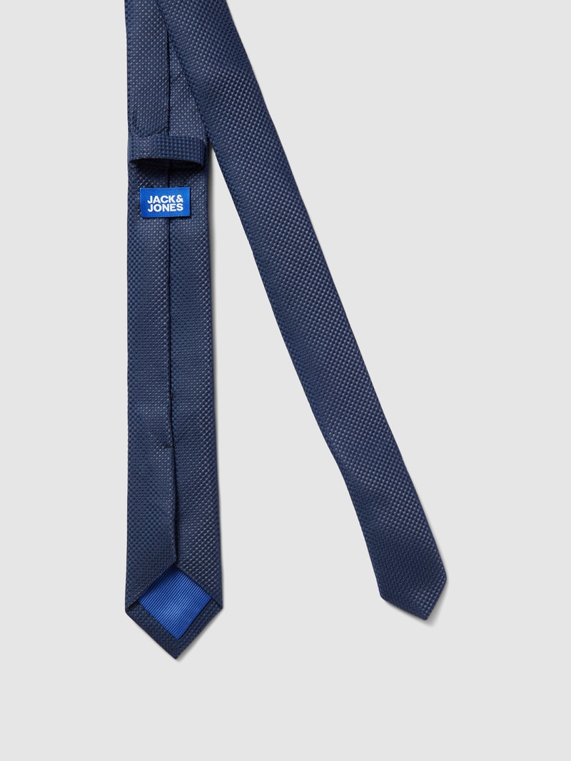 Krawatte mit Strukturmuster Modell 'JACCOLE' in marineblau