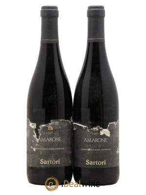 Amarone della Valpolicella DOC Sartori 1997 - Lot de 2 Bouteilles