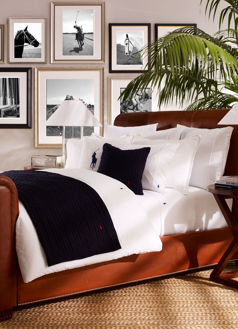 Drap-housse Ralph Lauren Player en percale de coton, hauteur des coins 33 cm