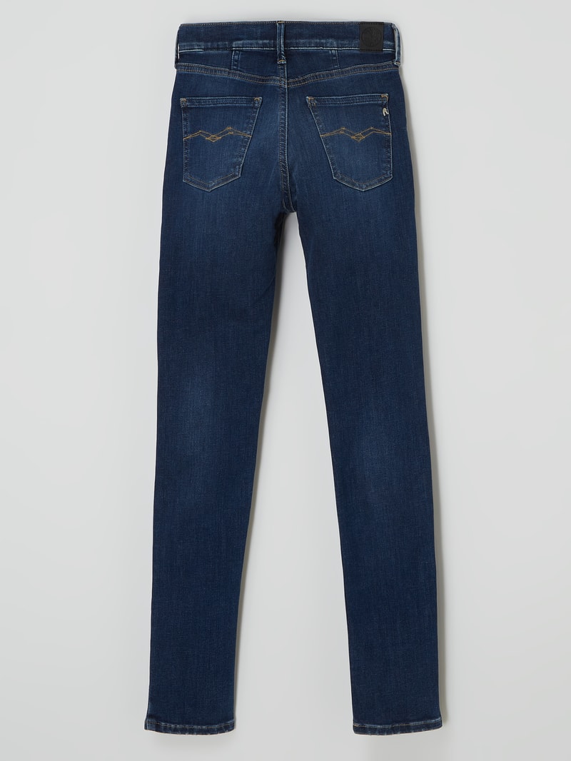 Skinny Fit High Waist Jeans mit Stretch-Anteil Modell 'Nellie' in jeans